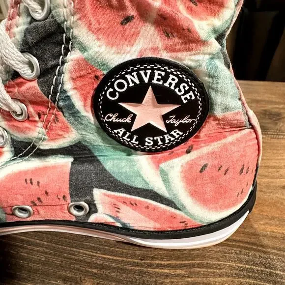 CONVERSE Chuck Taylor All Star Hi Unisex / Youth Shoe Sz 4.5 Vapor pink / Green - Picture 6 of 9